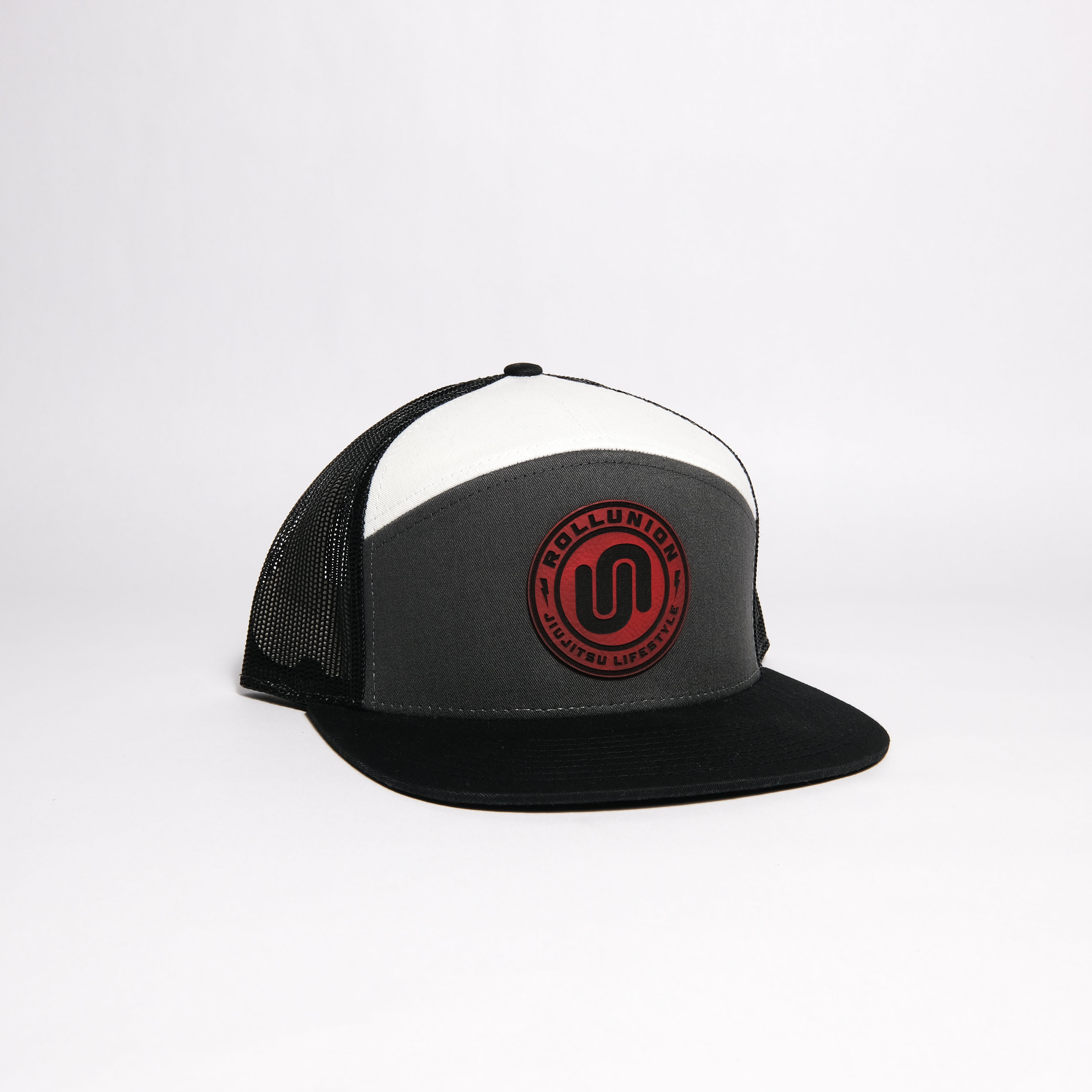 BLACK/WHITE/RED TRUCKER CAP