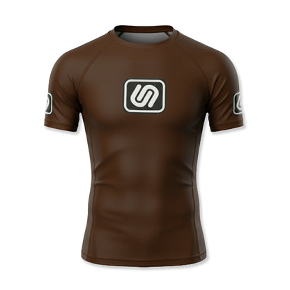 LEVELS SS RASHGUARD - BROWN