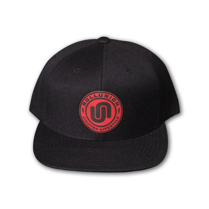 BLACK/RED SNAPBACK CAP