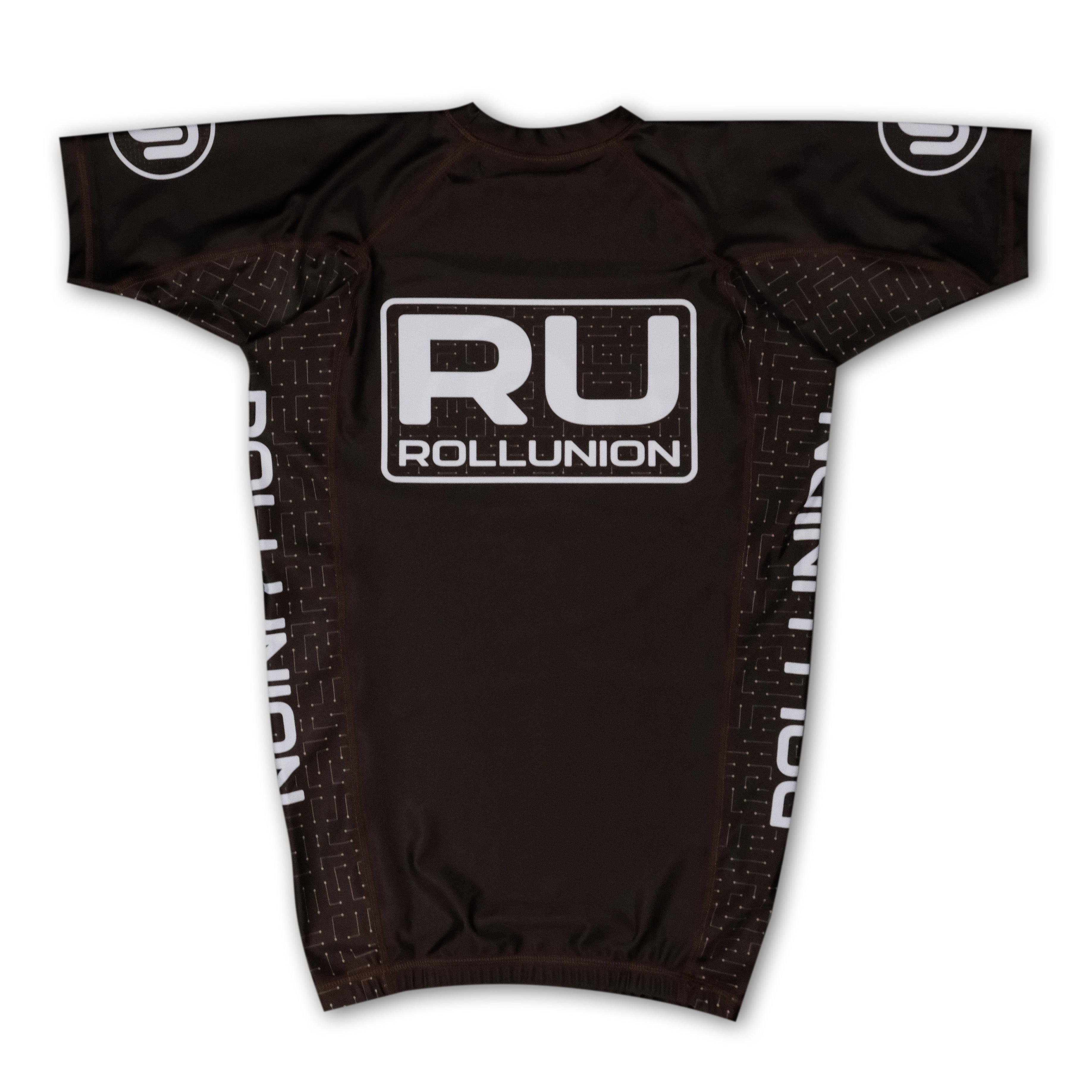 CIRCUITS BROWN SS RASHGUARD